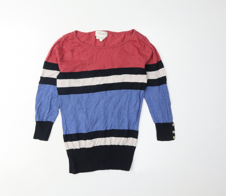 Next Women's Multicoloured Striped Pullover Jumper Size 6