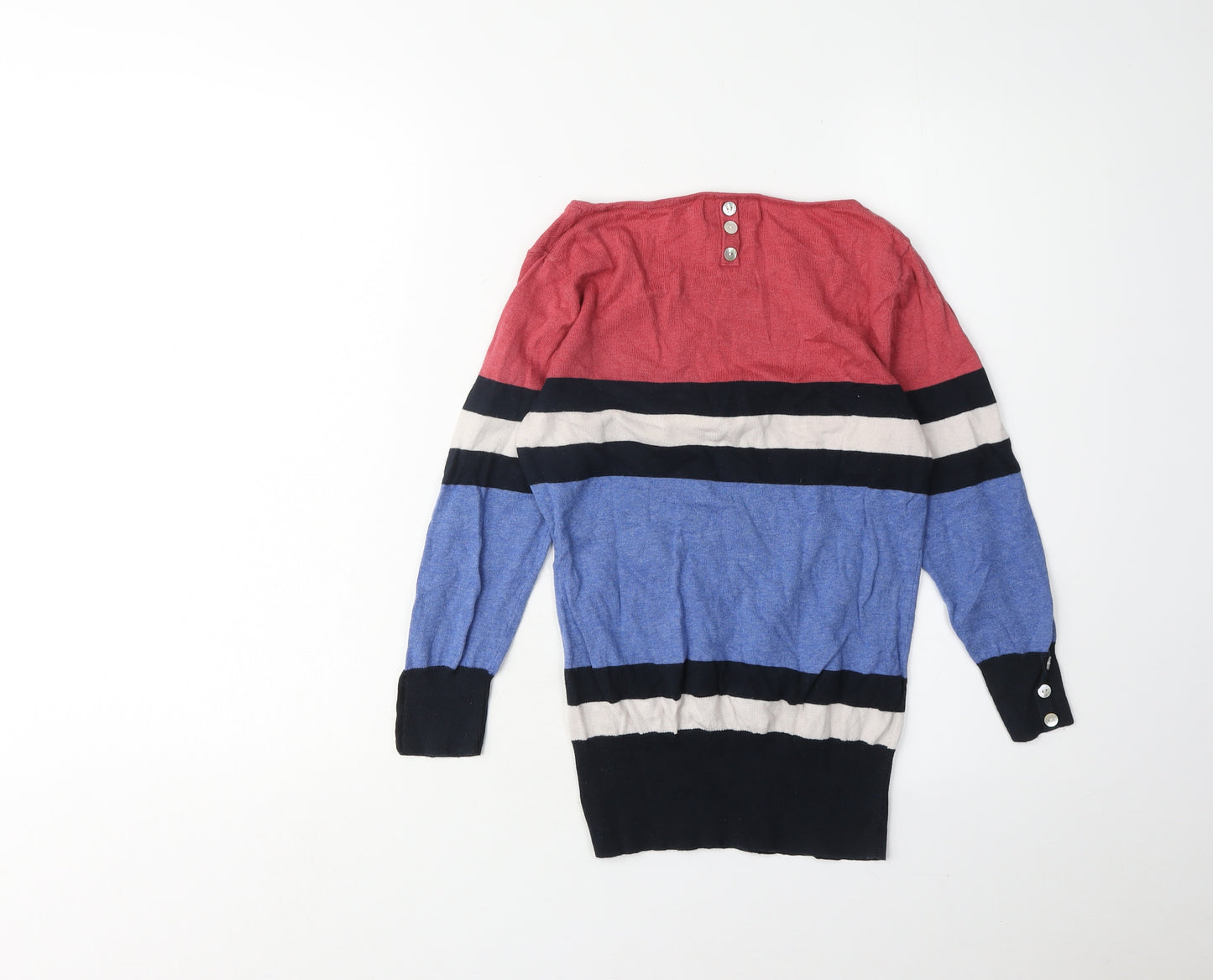 Next Women's Multicoloured Striped Pullover Jumper Size 6
