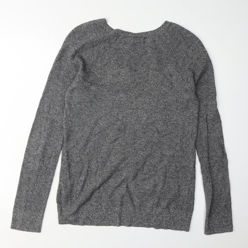 GAP Women's Grey V-Neck Pullover Jumper - Size S