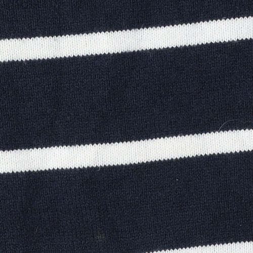 Marks and Spencer Women's Blue Striped Pullover Jumper