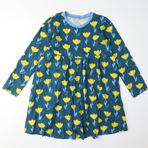 John Lewis Girls Multicoloured Long Sleeve Floral Dress