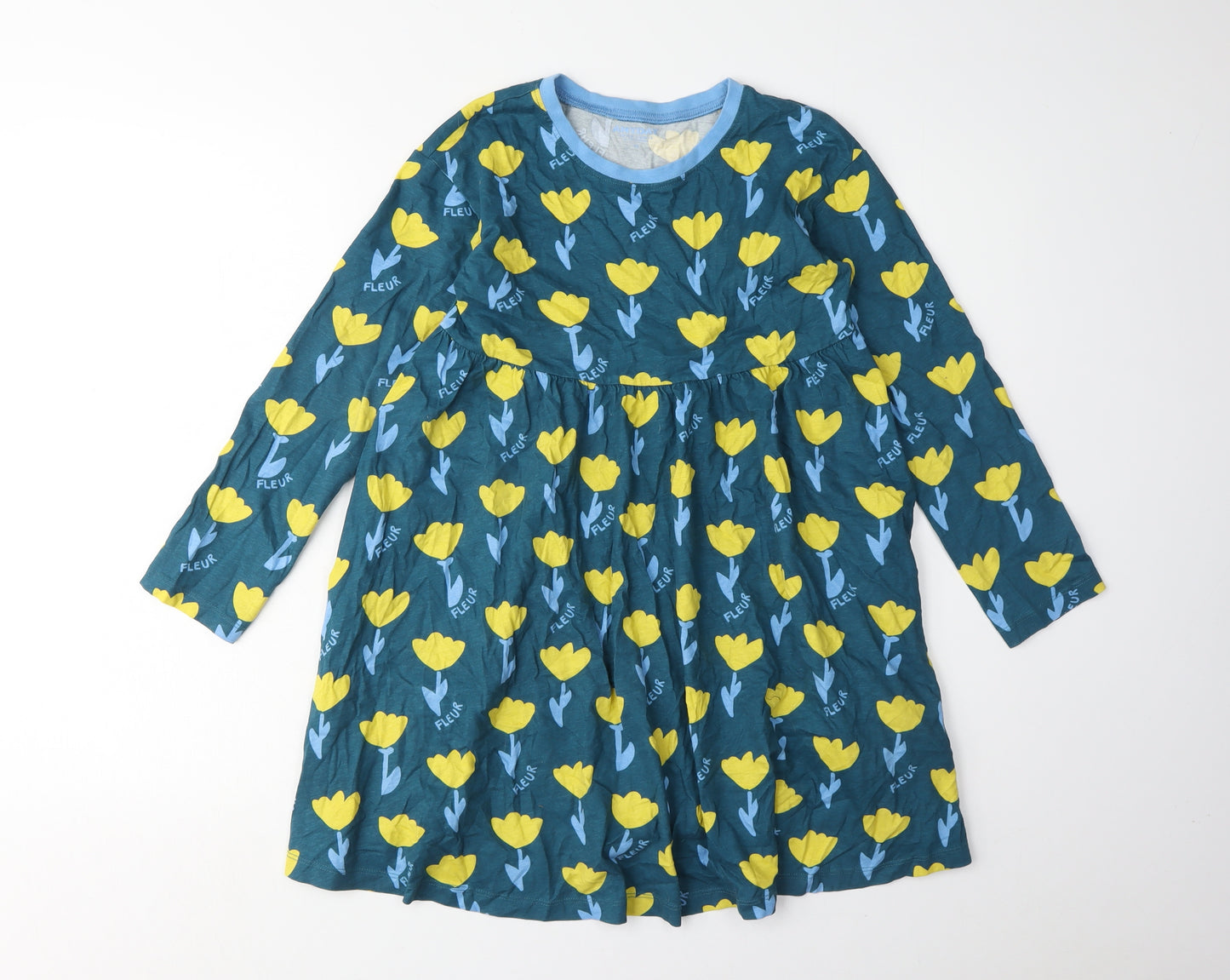 John Lewis Girls Multicoloured Long Sleeve Floral Dress