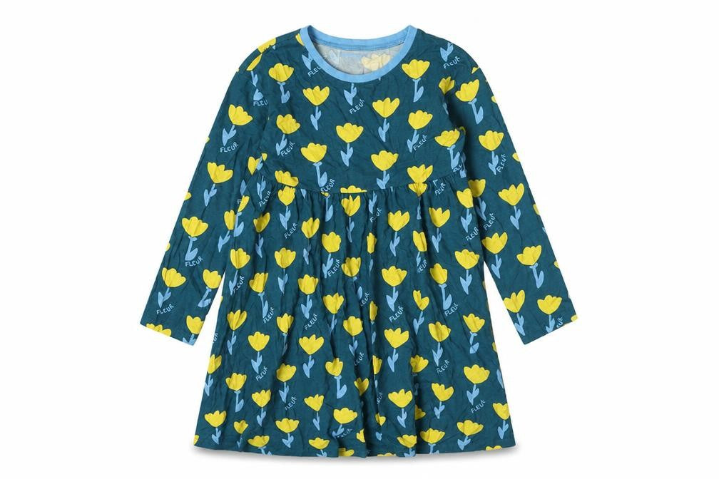 John Lewis Girls Multicoloured Long Sleeve Floral Dress