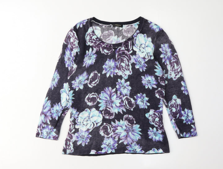Precis Women's Multicoloured Floral Knit Pullover XS