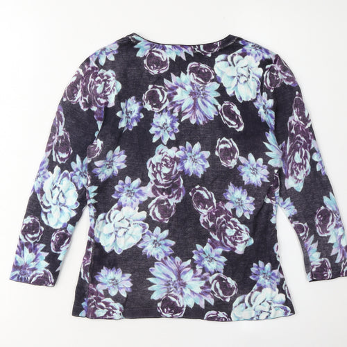 Precis Women's Multicoloured Floral Knit Pullover XS