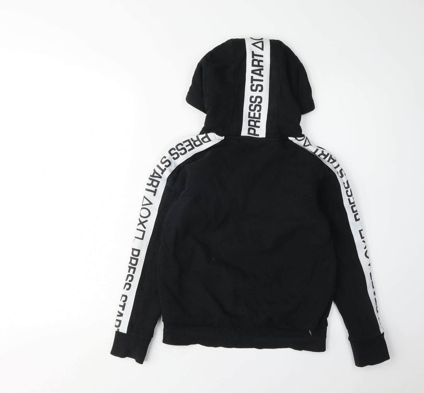 Next Boys Black PlayStation Hoodie 10 Years Pullover Style