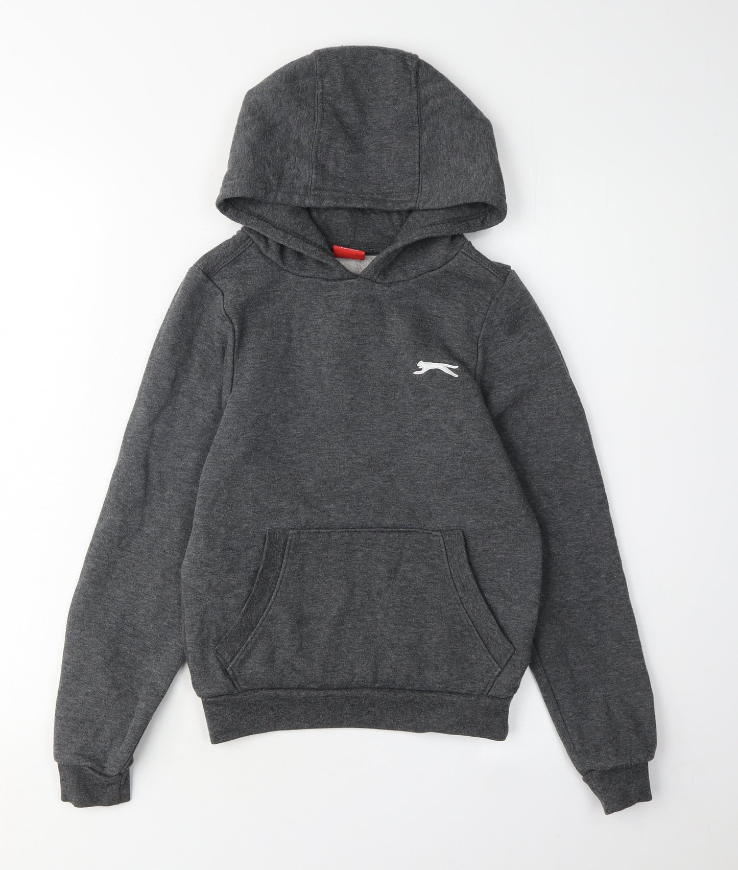 Slazenger Boys Grey Hoodie 7-8 Years Pullover with Pockets