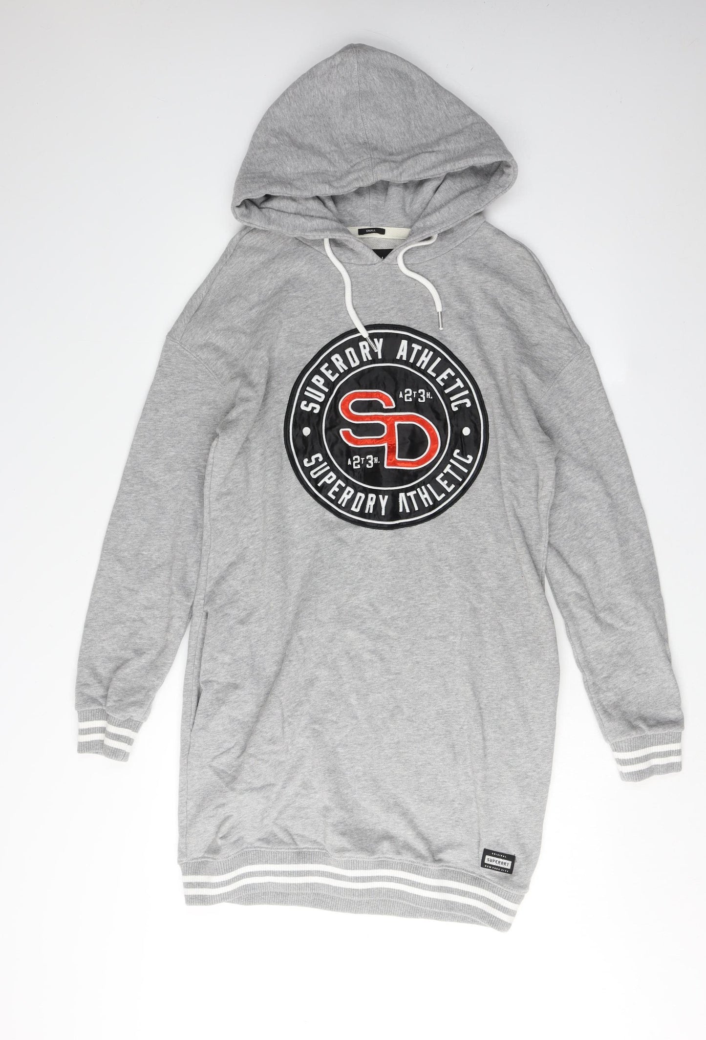 Superdry Grey Jumper Dress Women Size 10 Casual