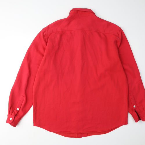 GAP Men's Red S Long Sleeve Button-Up Shirt