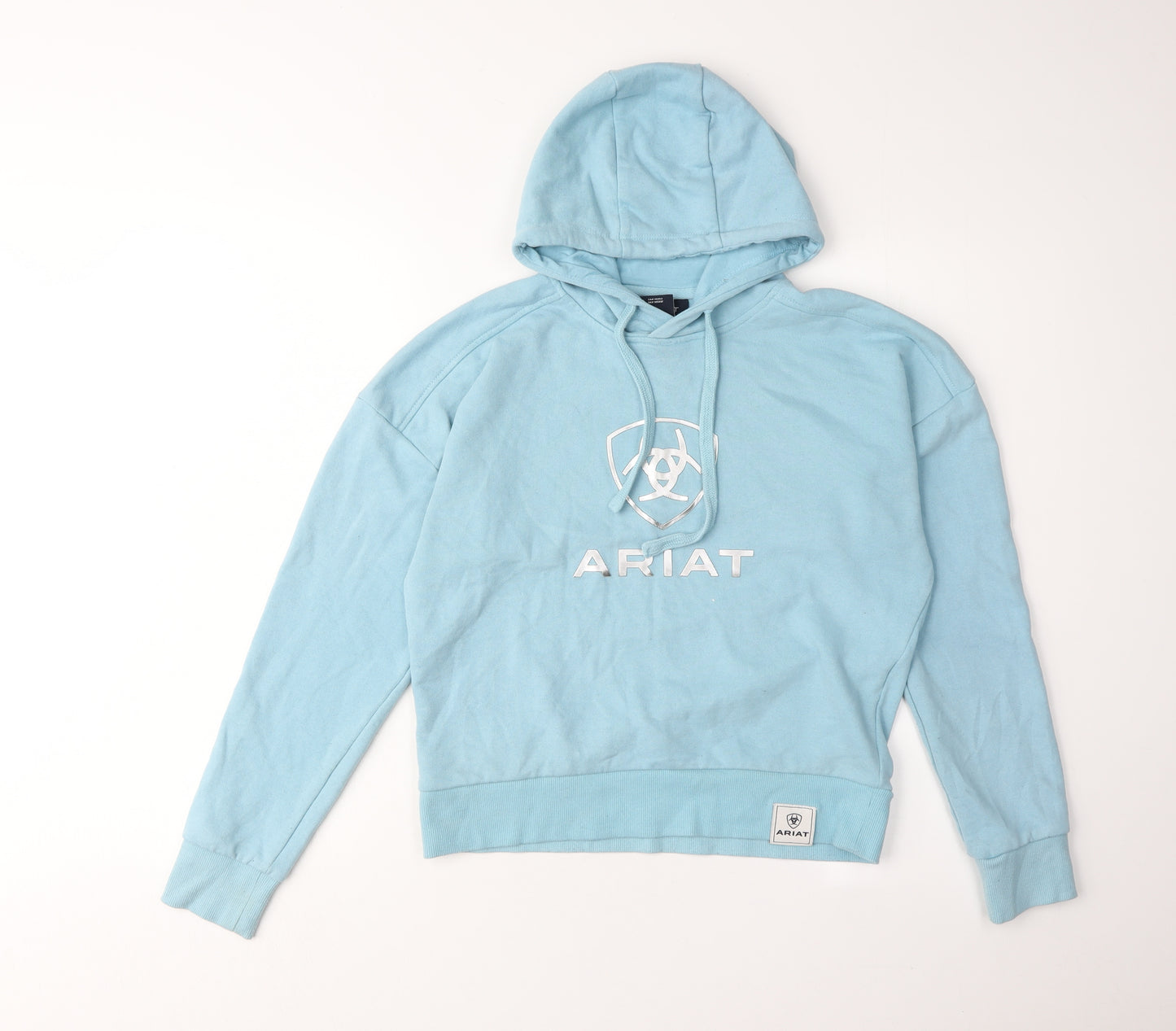 Ariat Women's Blue Pullover Hoodie XS, Logo, Casual Comfort