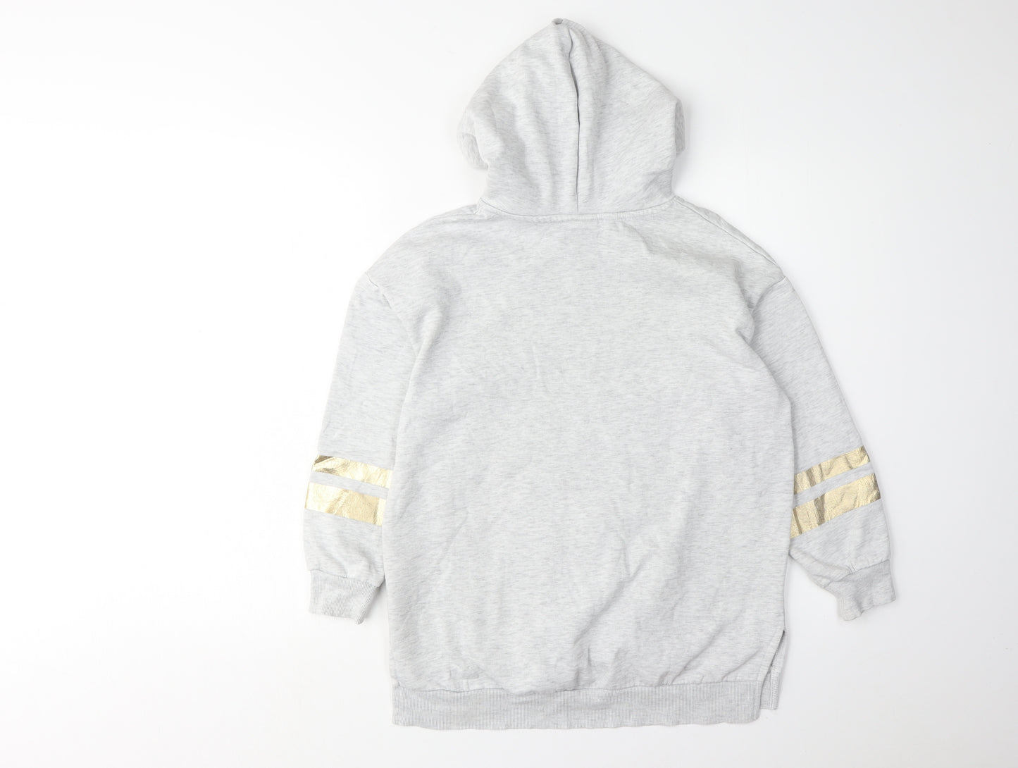 H&M Boys Grey Hoodie 9-10 Years Pullover with Logo Design