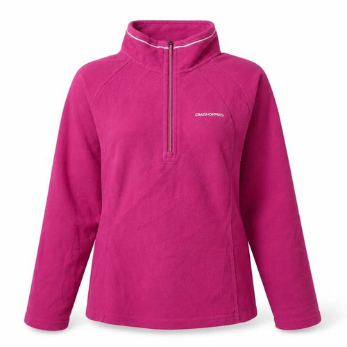 Craghoppers Women's Pink High Neck Fleece Sweatshirt Size 10