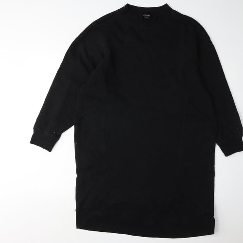 Monki Women’s Black Dress M, Cotton Blend Casual