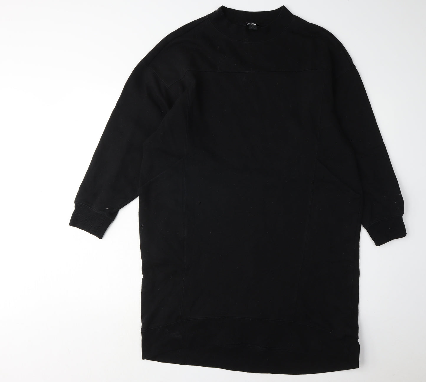 Monki Women’s Black Dress M, Cotton Blend Casual