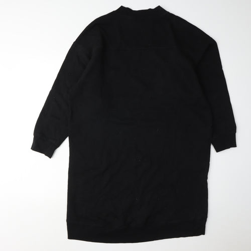 Monki Women’s Black Dress M, Cotton Blend Casual