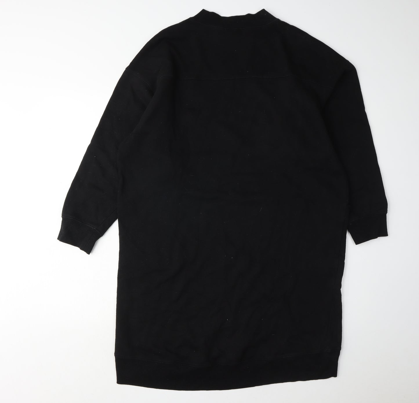 Monki Women’s Black Dress M, Cotton Blend Casual