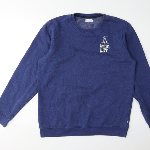 Saltrock Men's Blue Graphic Pullover Sweatshirt Size L