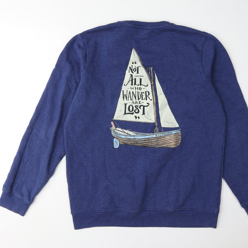 Saltrock Men's Blue Graphic Pullover Sweatshirt Size L