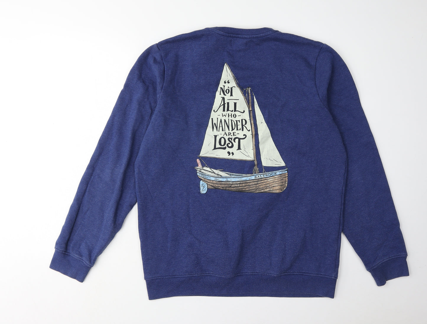Saltrock Men's Blue Graphic Pullover Sweatshirt Size L