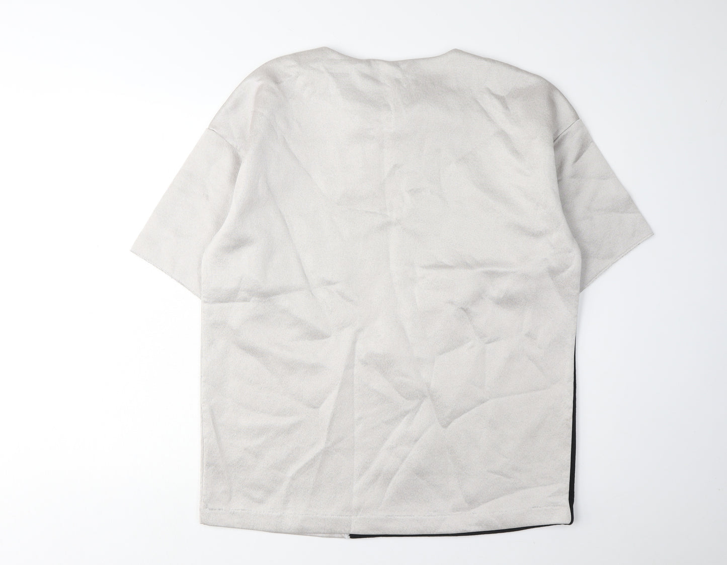 & Other Stories Women's Crew Neck Jumper, Black/Grey, Size 14