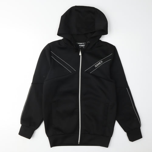 Sonneti Boys Black M Full Zip Hoodie