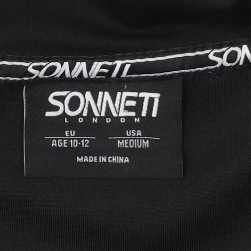 Sonneti Boys Black M Full Zip Hoodie