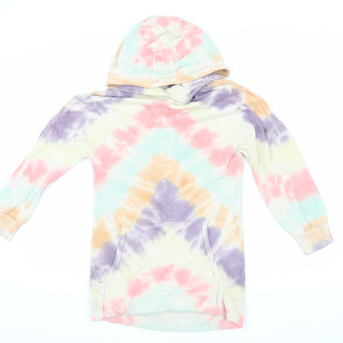 Next Girls Multicoloured Pullover Tie-Dye Hoodie, Size 9 Years