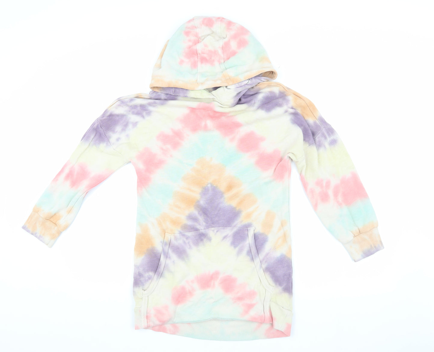 Next Girls Multicoloured Pullover Tie-Dye Hoodie, Size 9 Years