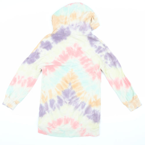 Next Girls Multicoloured Pullover Tie-Dye Hoodie, Size 9 Years