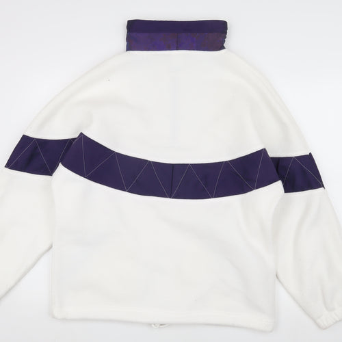 Rodeo Women's White 1/4 Zip Pullover Sweatshirt