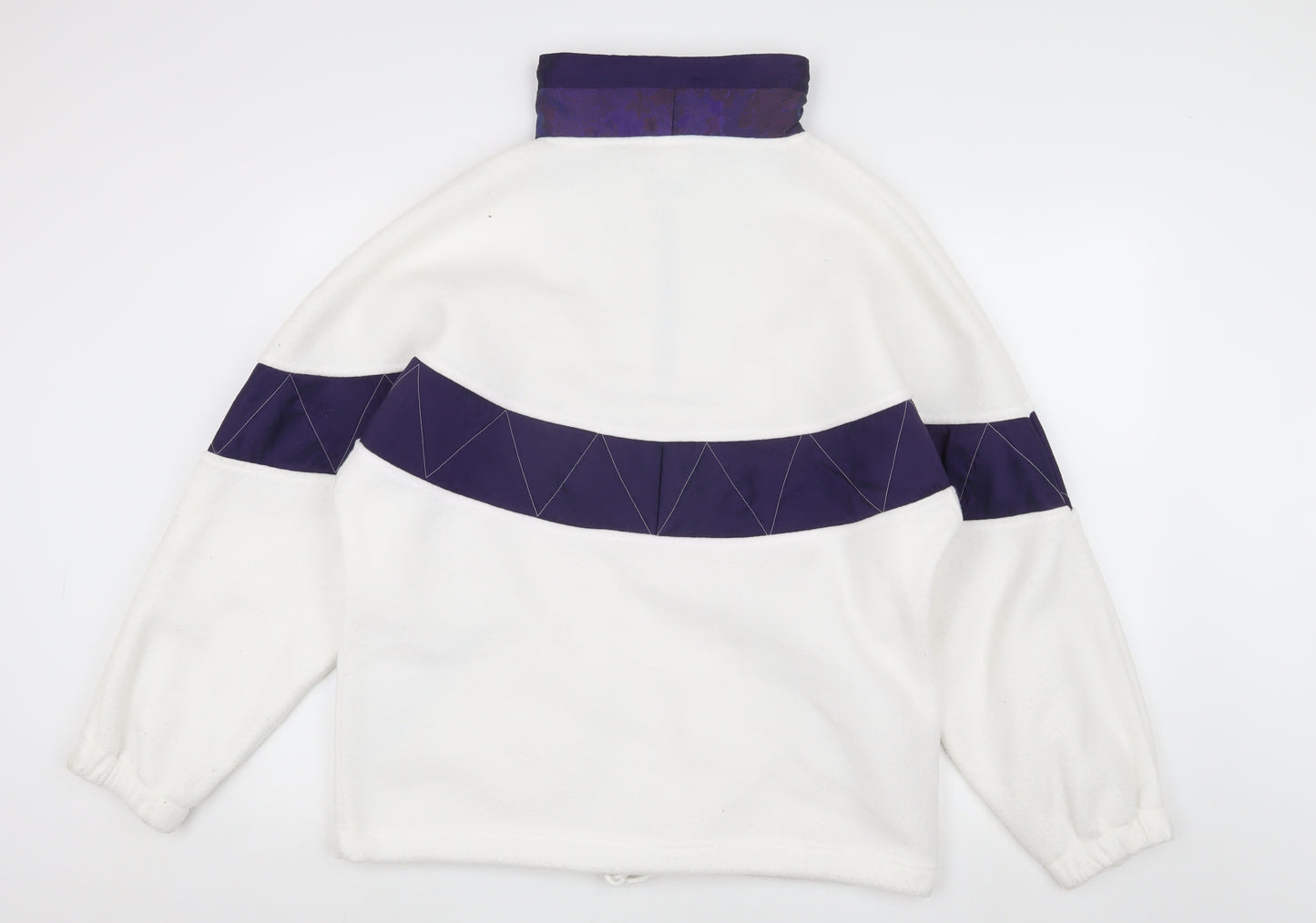 Rodeo Women's White 1/4 Zip Pullover Sweatshirt