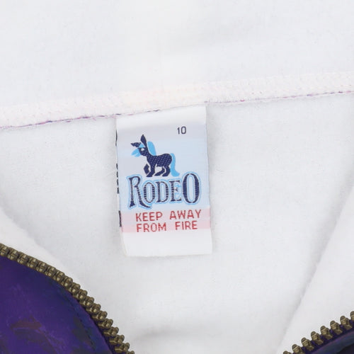 Rodeo Women's White 1/4 Zip Pullover Sweatshirt