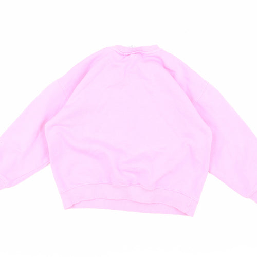 Zara Girls Pink Barbie Pullover Sweatshirt 9-10 Years