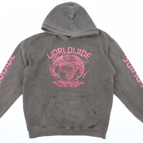 PrettyLittleThing Women’s Grey Pullover Hoodie M