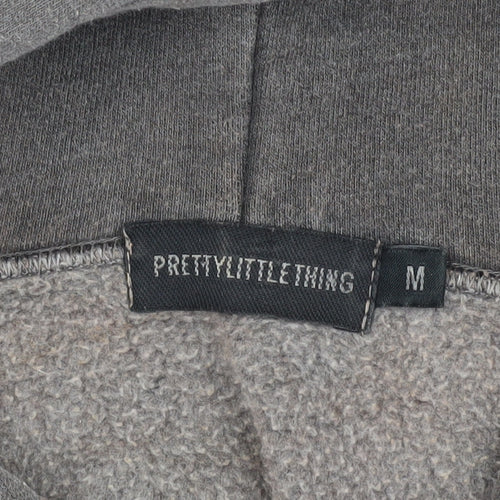 PrettyLittleThing Women’s Grey Pullover Hoodie M