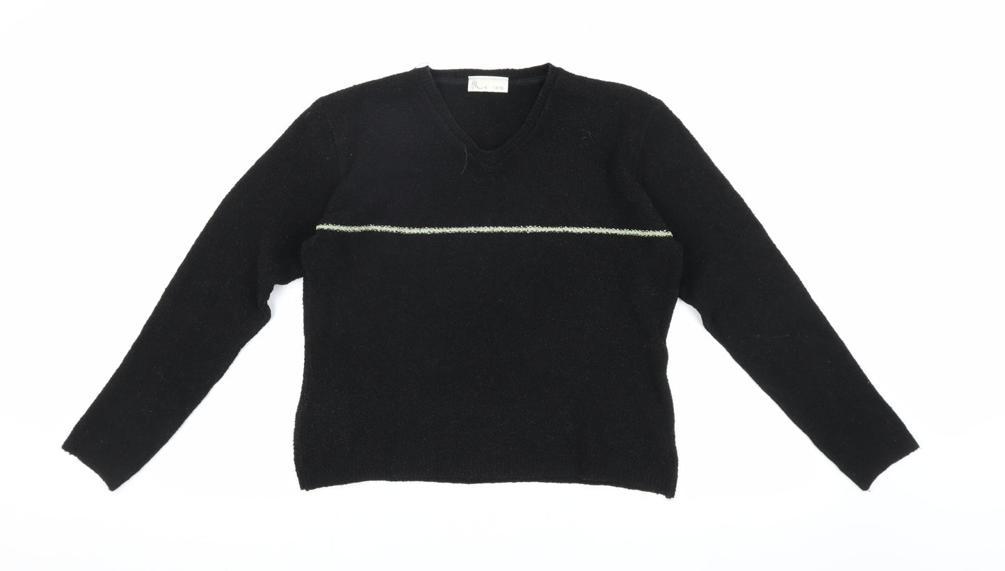 BHS Women's Black Pullover Jumper Size 14