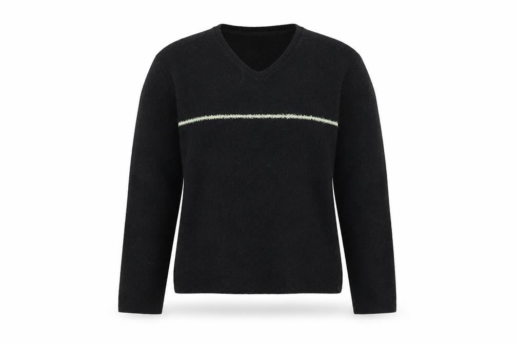 Front view of BHS Women's Black jumper, size 14