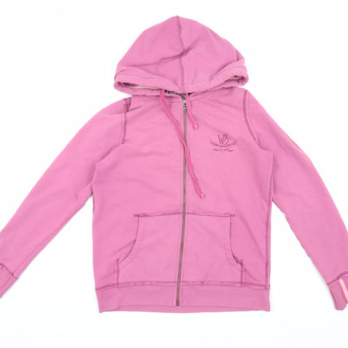 White Stuff Women's Pink Hooded Jacket, Size 12