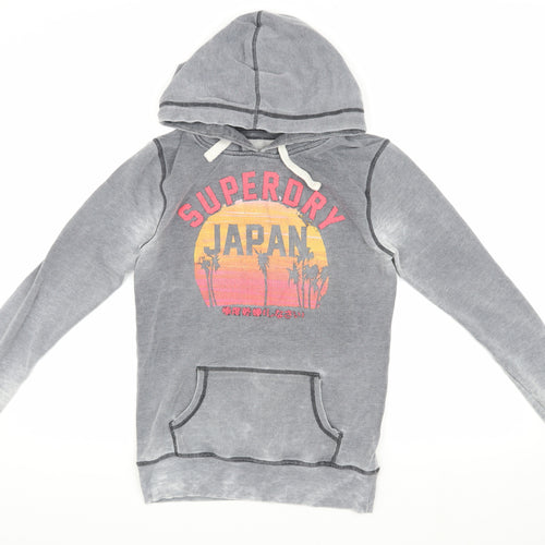 Superdry Women’s Grey Hoodie M - Casual & Stylish