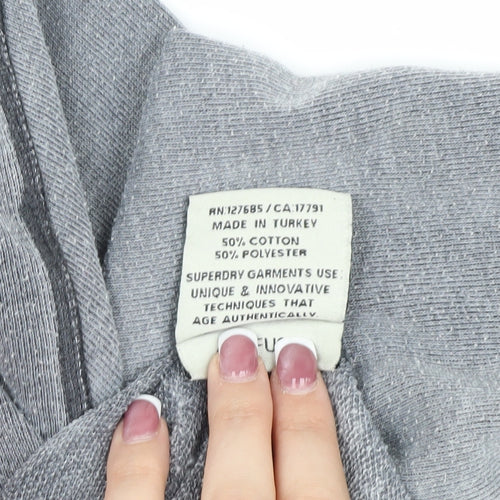 Superdry Women’s Grey Hoodie M - Casual & Stylish