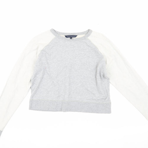 French Connection Women's Grey Small Pullover Sweatshirt