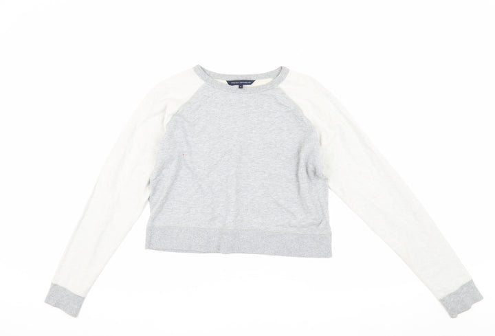French Connection Women's Grey Small Pullover Sweatshirt