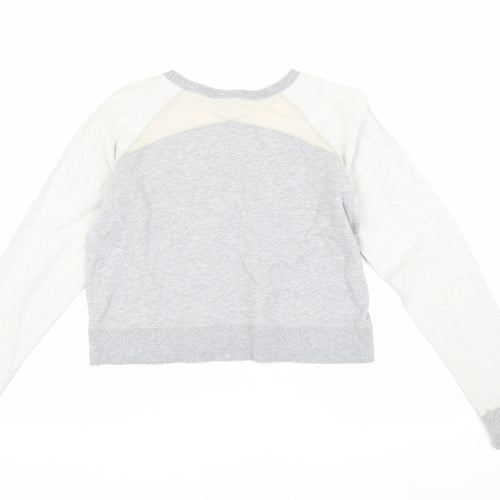 French Connection Women's Grey Small Pullover Sweatshirt