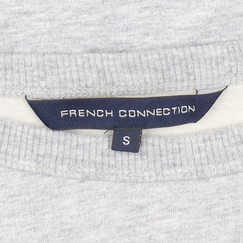 French Connection Women's Grey Small Pullover Sweatshirt