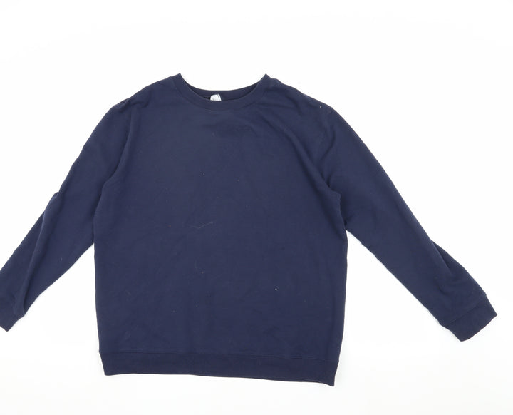 Decathlon Men's Blue Pullover Sweatshirt L