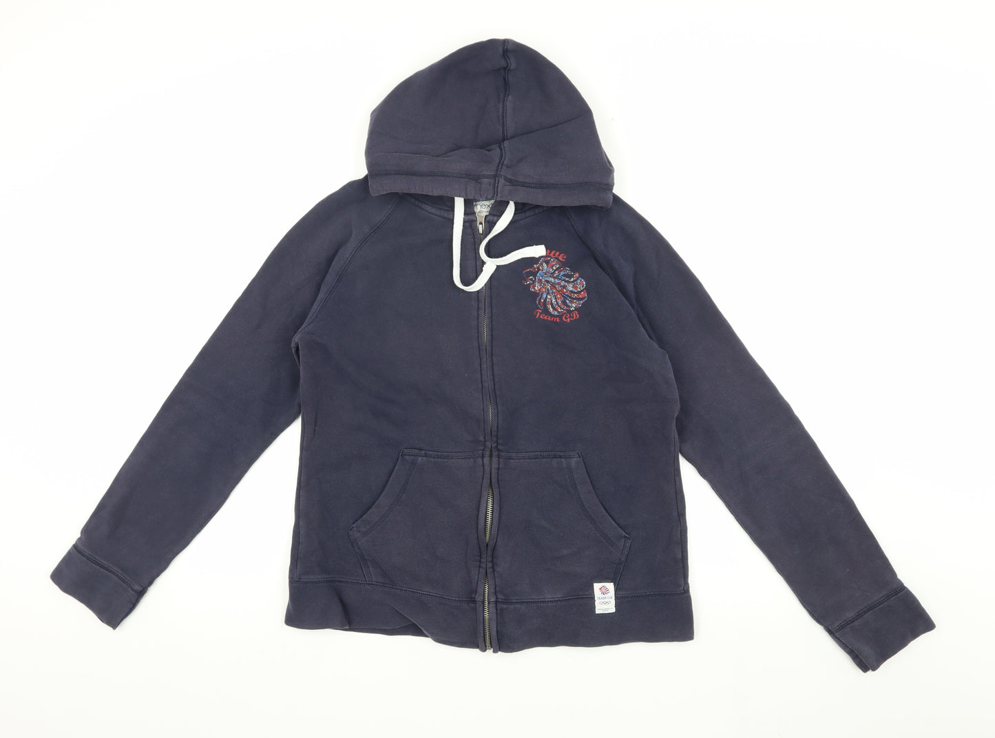 Next Women’s Blue Hooded Jacket Size 10 Casual