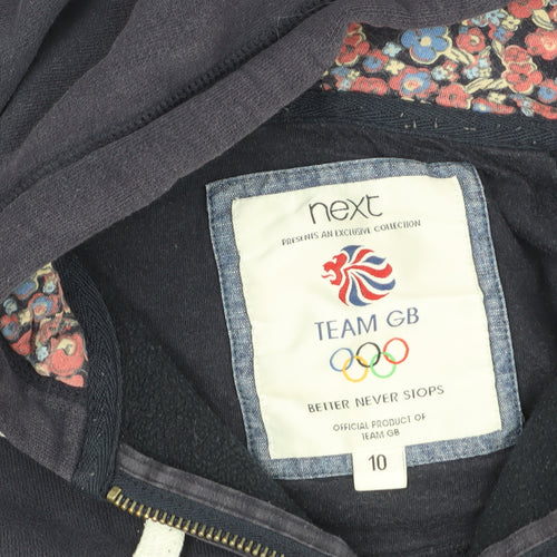 Next Women’s Blue Hooded Jacket Size 10 Casual