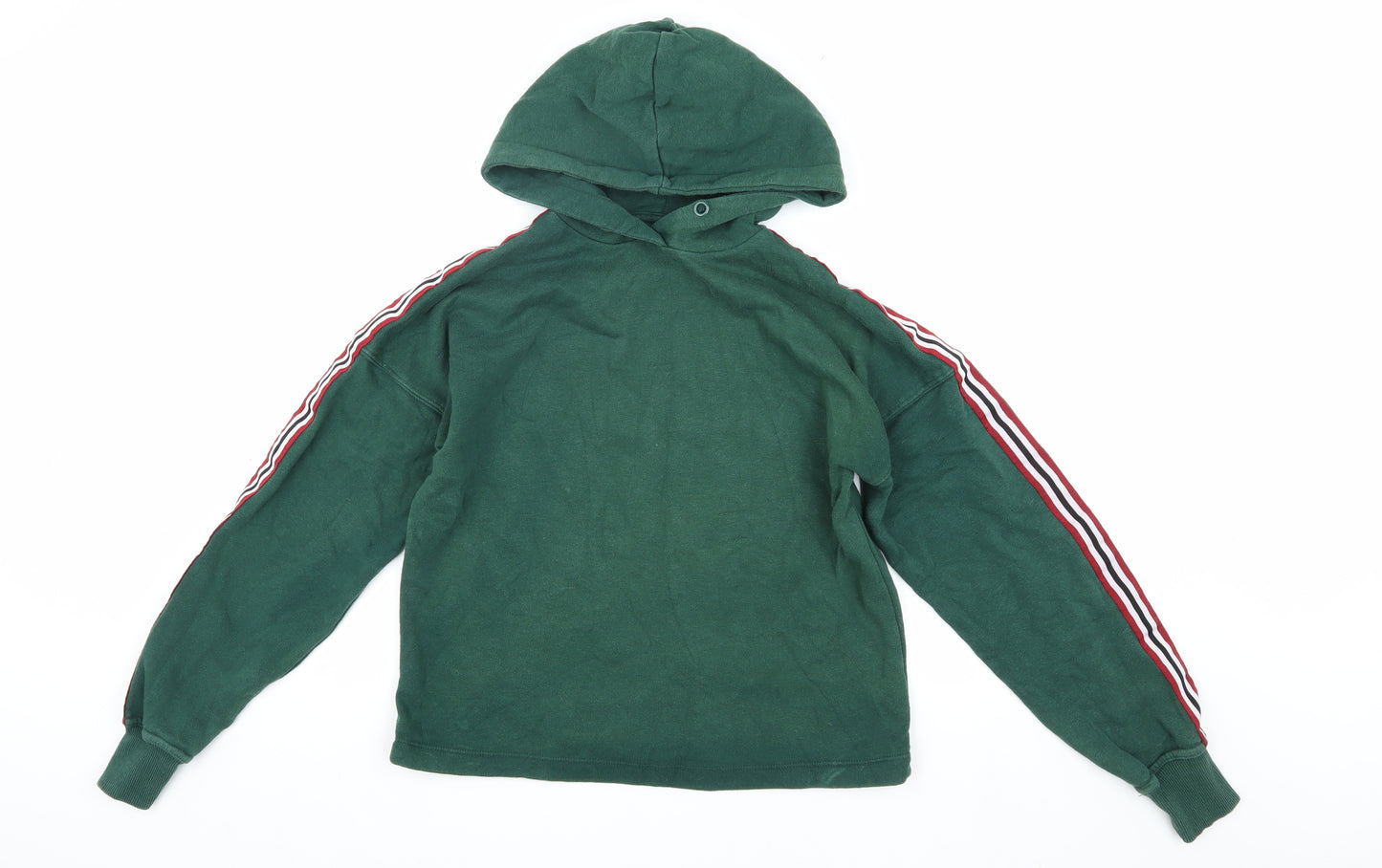 Pull&Bear Green XS Unisex Pullover Hoodie