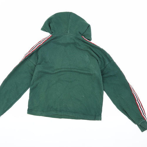 Pull&Bear Green XS Unisex Pullover Hoodie
