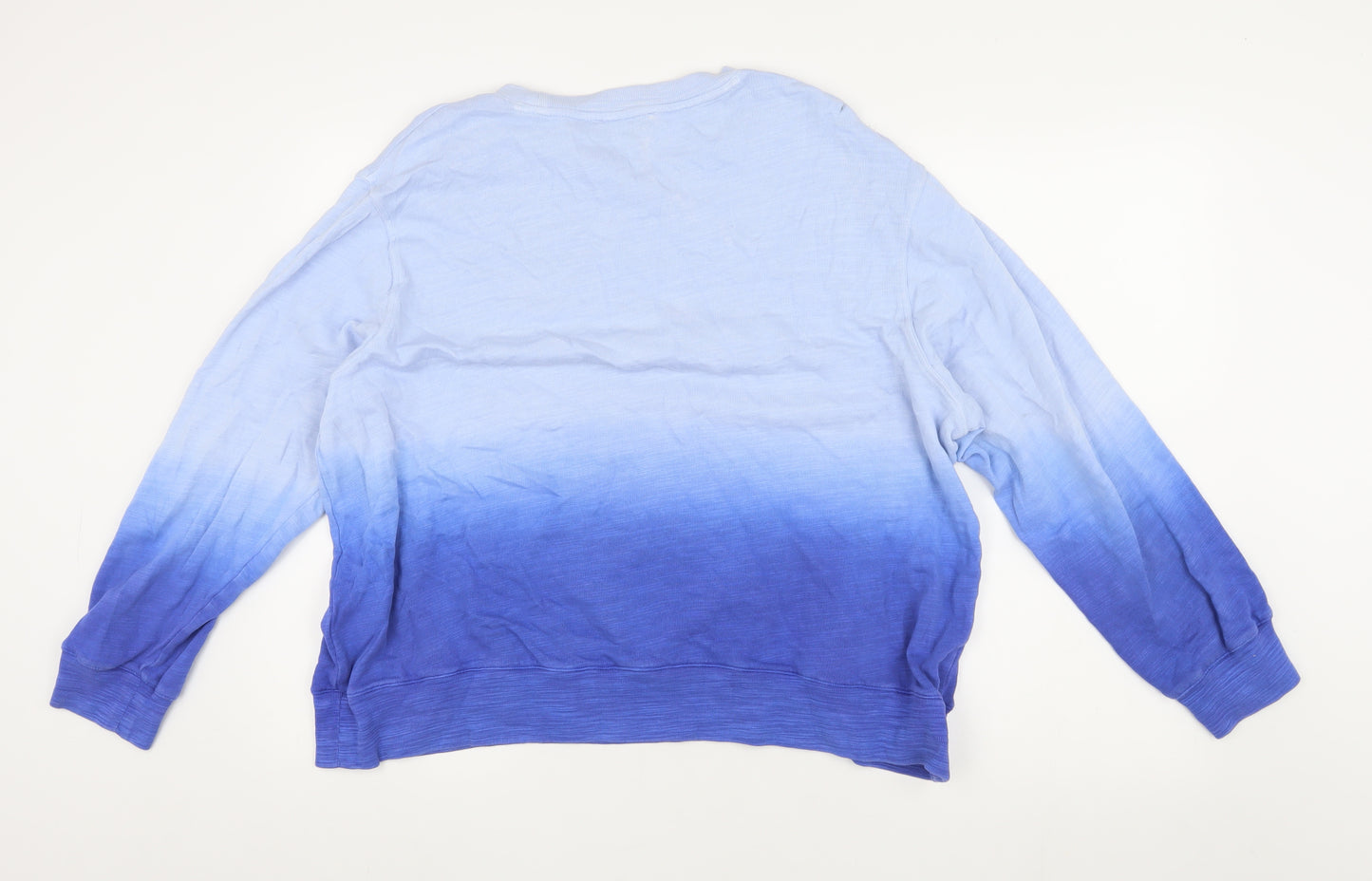 Marks and Spencer Women's Blue Ombre Sweatshirt L